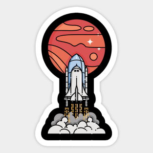 Mars is My New Homeland Sticker